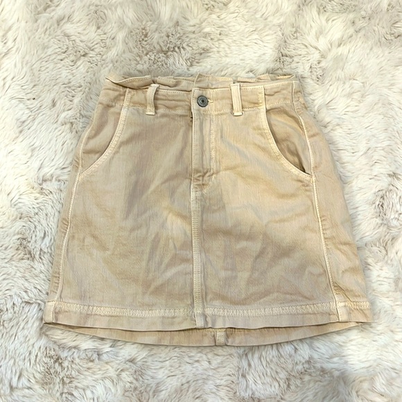 American Eagle off white denim skirt, size: 00 - Picture 1 of 2